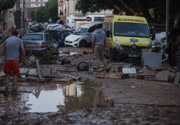 Efectos de la DANA en el municipio de Alfafar, a 30 de octubre de 2024, en Valencia. La Comunitat Valenciana ha registrado la gota fría "más adversa" del siglo en la región. 