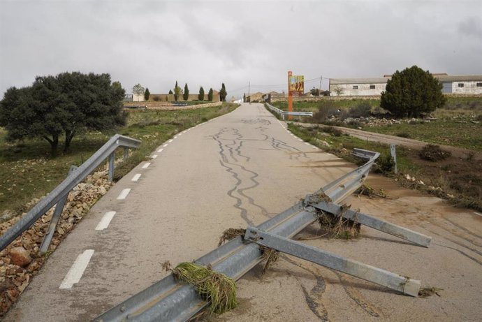 Daños causados por la DANA en La Yunta, en Guadalajara.