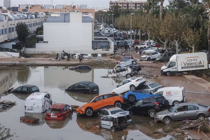 Zona de Alfafar después de la DANA