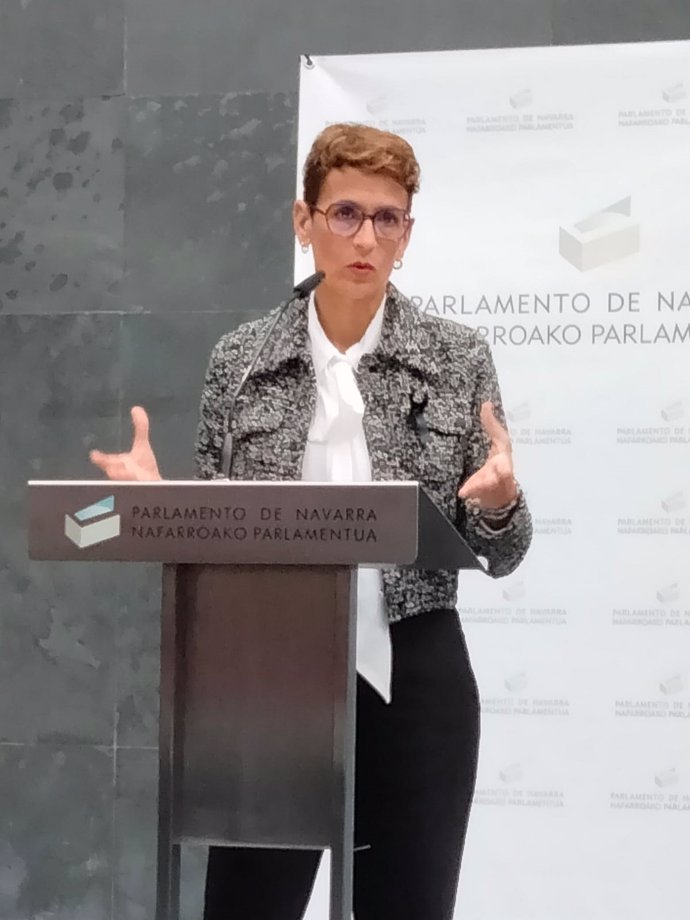 La presidenta de Navarra, María Chivite