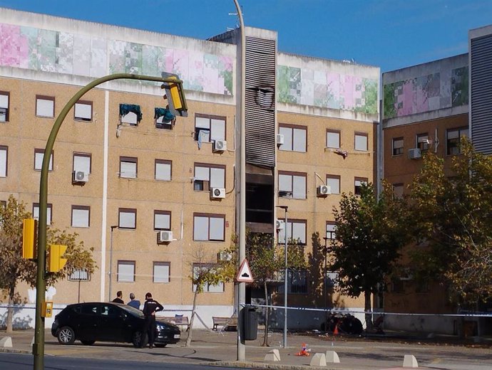 El edificio afectado en una imagen de archivo que corresponde al anterior incendio.