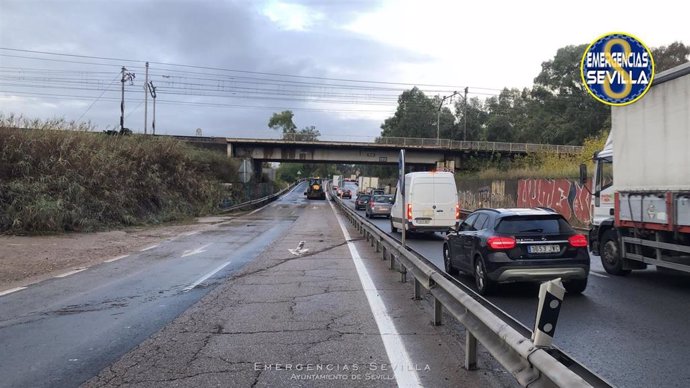 Restablecido el tráfico en la SE-020 en sentido hacia Cartuja.