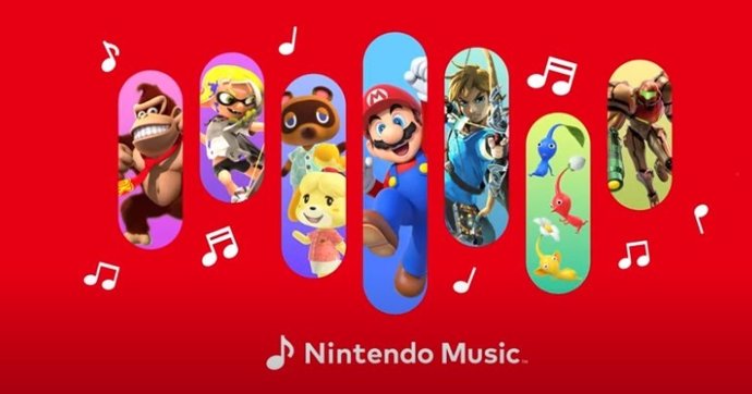 La nueva aplicación Nintendo Music.