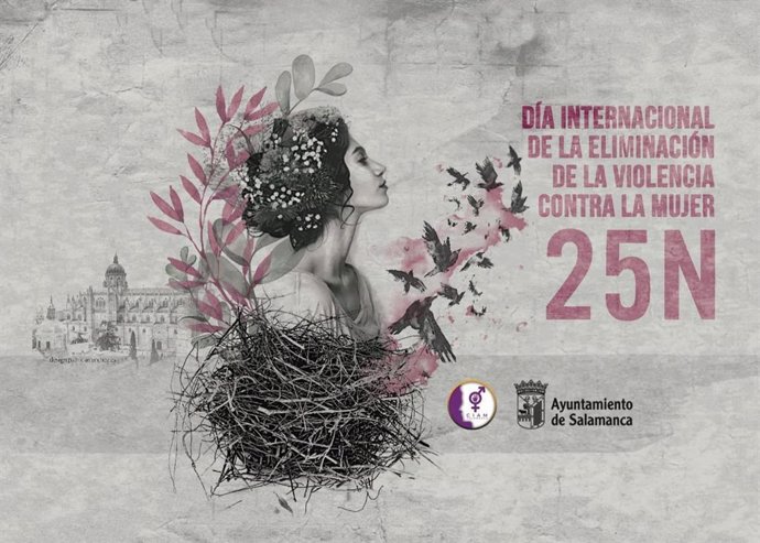 Difusión de las actividades organizadas por el Ayuntamiento de Salamanca en noviembre con motivo del Día de la Eliminación de la Violencia contra la Mujer.