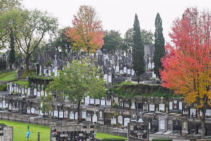 Cementerio de Polloe, a 30 de octubre de 2024, en San Sebastián, Vizcaya, País Vasco (España).