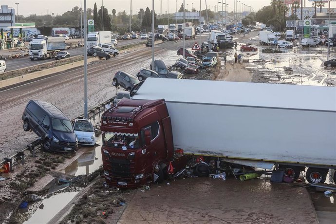 Efectos de la DANA en el municipio de Alfafar, a 30 de octubre de 2024, en Valencia