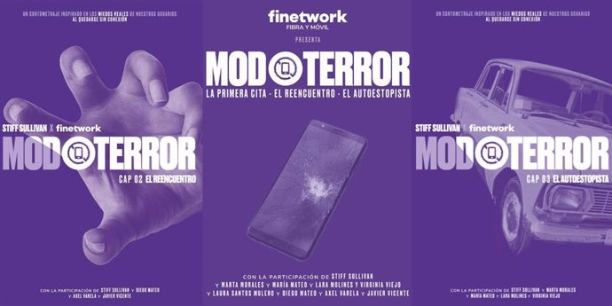 Carteles de los cortos de "Modo Terror"