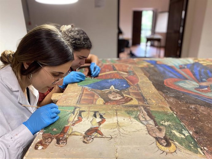 Curso superior de Conservación y Restauración de Retablos de la Fundación Santa María de Albarracín.