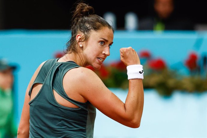 Archivo - Sara Sorribes, durante un partido.