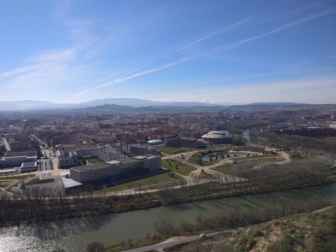 Archivo - Vista panorámica de Logroño