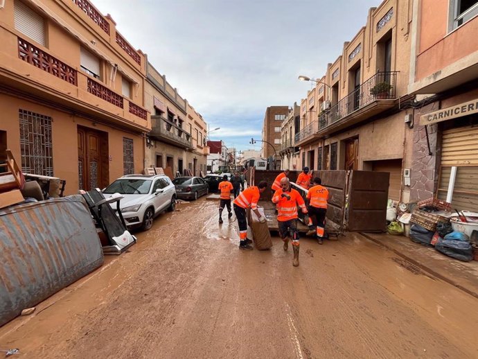 Trabajos de limpieza en La Torre