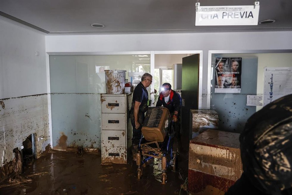 Imagen de los efectos de la inundación en Paiporta