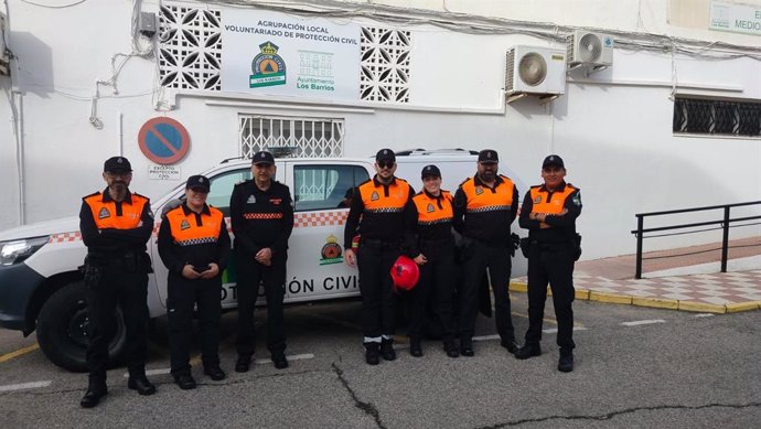 Voluntarios de Protección Civil de Los Barrios (Cádiz).