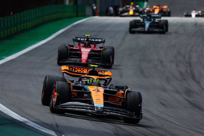 Archivo - 04 NORRIS Lando (gbr), McLaren F1 Team MCL60, action during the 2023 Formula 1 Rolex Grande Premio de Sao Paulo, 20th round of the 2023 Formula One World Championship from November 3 to 5, 2023 on the Autodromo José Carlos Pace, in Sao Paulo, Br