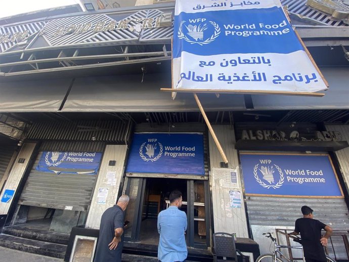 Archivo - Panadería del WFP en Gaza 