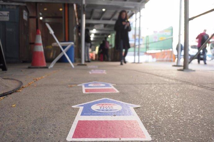 Centro de votación en Nueva York 