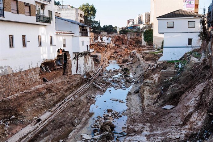 Una zona afectada por la DANA