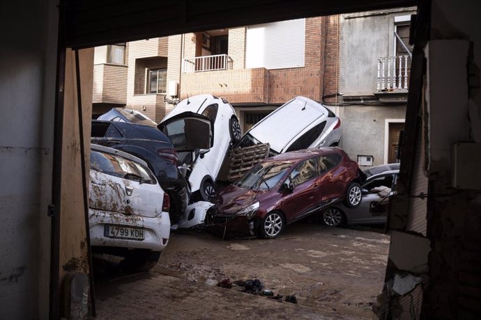 Estragos ocasionados por la DANA, a 1 de noviembre de 2024, en Sedavi, Valencia, Comunidad Valenciana (España). 