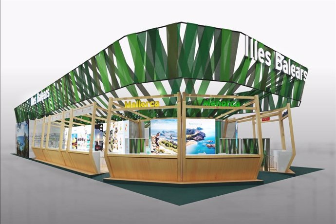 Stand de Baleares inspirado en la Posidonia Oceánica