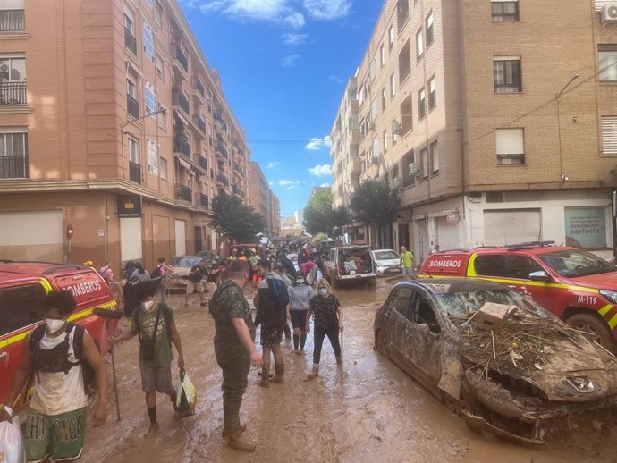 Intervenciones de los bomberos de la Diputación de Badajoz durante los últimos días en Valencia