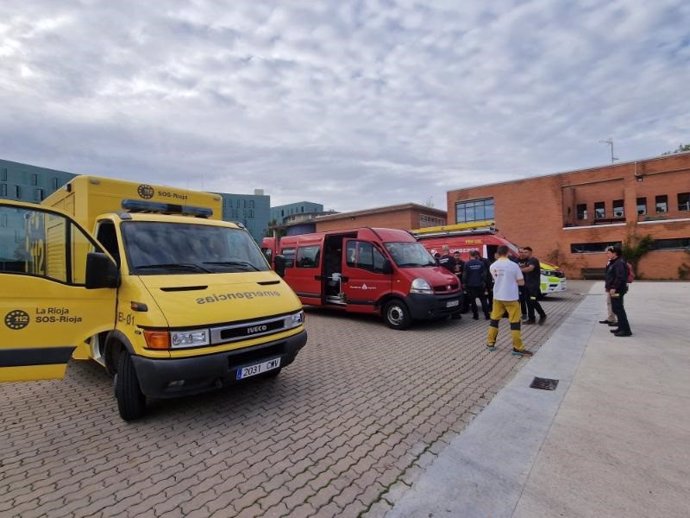 Temporal.- Gobierno de La Rioja y Ayuntamiento de Logroño envían a Valencia un operativo compuesto por 18 bomberos