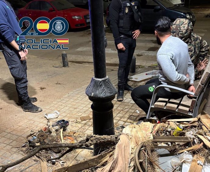 Uno de los detenidos por robos durante la DANA