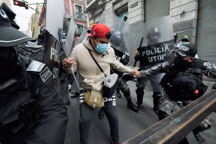 Archivo - Protestas en La Paz (archivo)