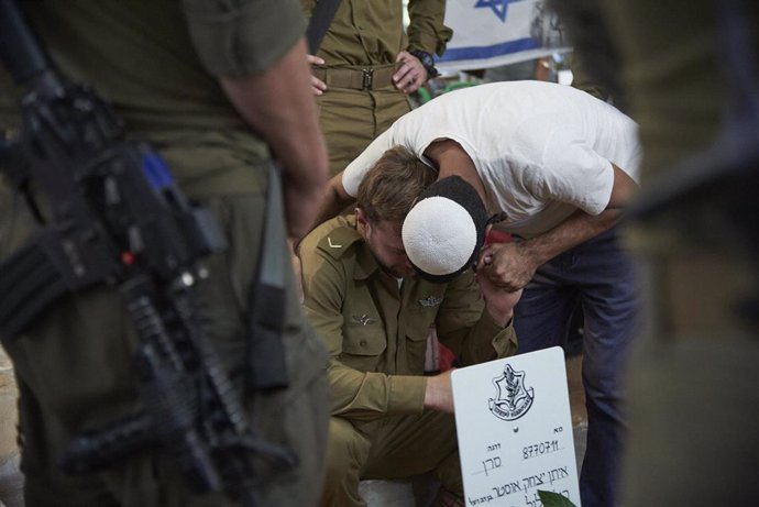 Archivo.- Funeral de un soldado israelí.