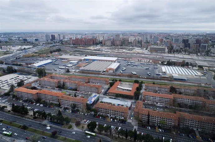 Archivo - Vista general del lugar donde se situará el Centro de Negocios de Madrid Nuevo Norte