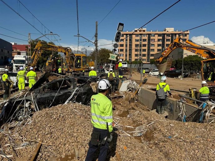 Trabajos en las líneas de Cercanías