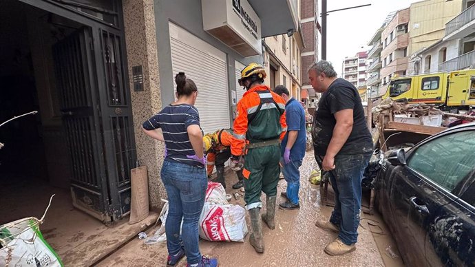 El despliegue del contingente de la Región de Murcia de ayuda a los municipios afectados por la DANA