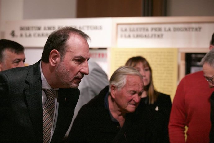 El conseller de Justicia y Calidad Democrática de la Generalitat, Ramon Espadaler, junto al excoordinador de Unió de Pagesos, Pep Riera