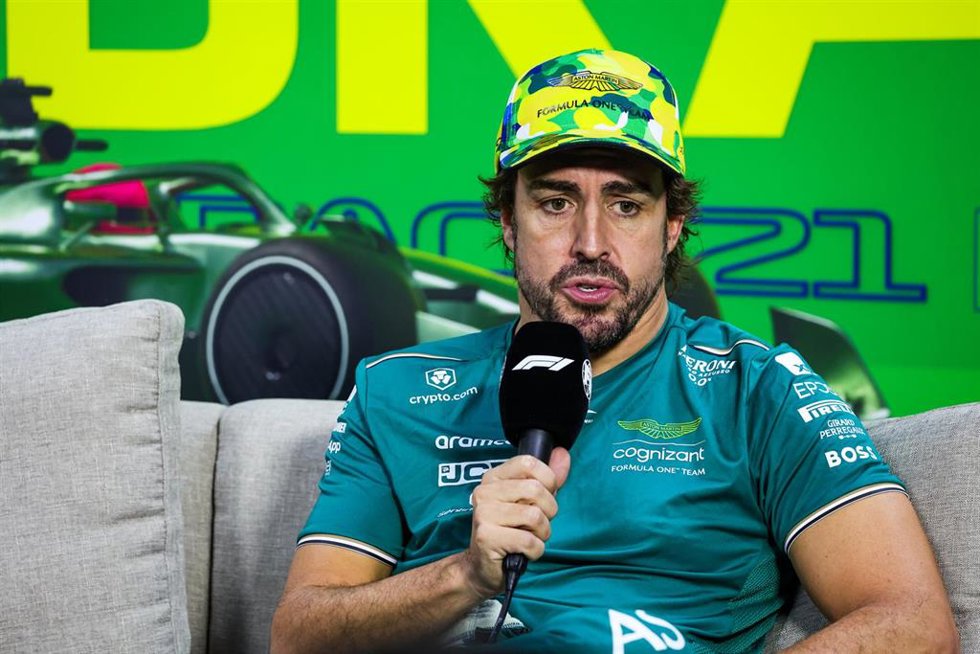 Archivo - ALONSO Fernando (spa), Aston Martin F1 Team AMR23, portrait during the 2023 Formula 1 Rolex Grande Premio de Sao Paulo, 20th round of the 2023 Formula One World Championship from November 3 to 5, 2023 on the Autodromo José Carlos Pace, in Sao 