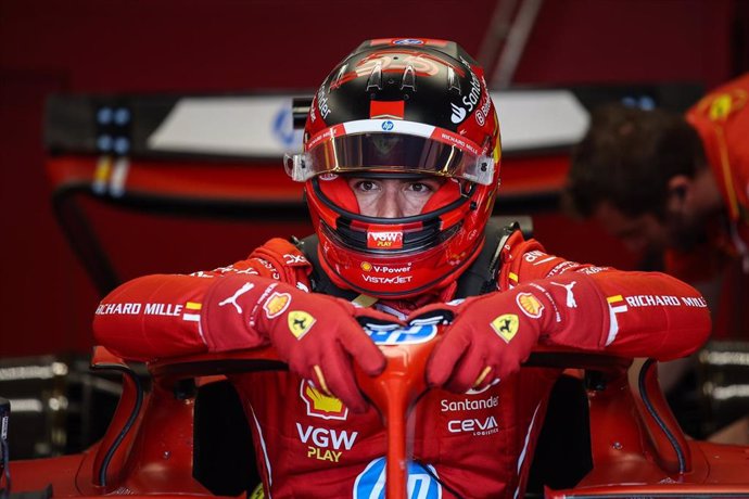 SAINZ Carlos (spa), Scuderia Ferrari SF-24, portrait during the Formula 1 Grande Premio de Sao Paulo 2024, 21th round of the 2024 Formula One World Championship from November 1 to 3, 2024 on the Interlagos Circuit, in Sao Paulo, Brazil - Photo Xavi Bonill