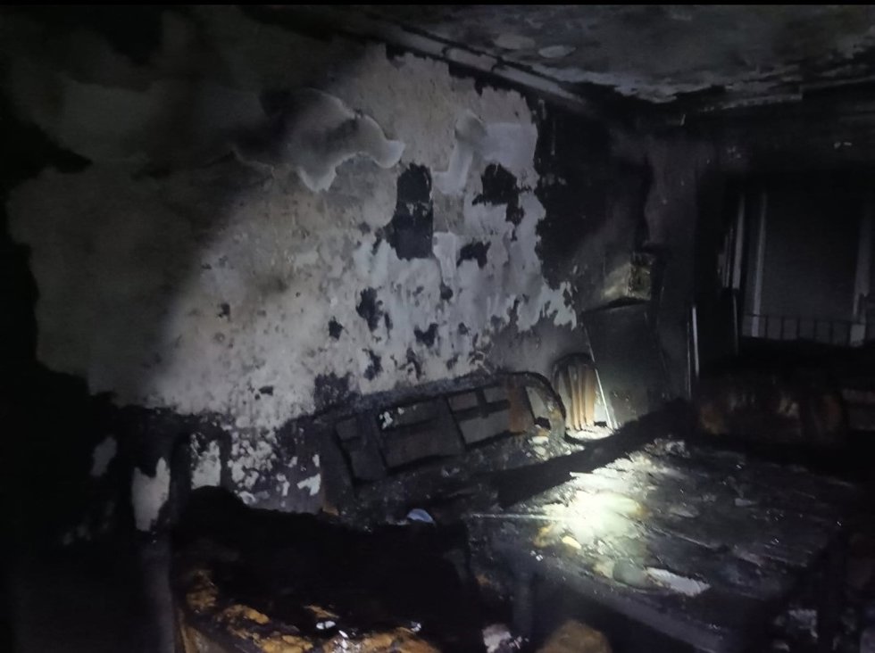 Vivienda de Utrera (Sevilla) en la que ha fallecido un matrimonio de 85 años de edad por un incendio