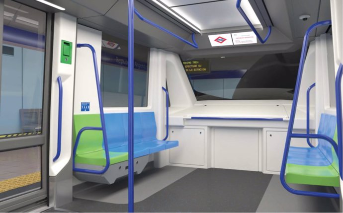 Diseño de los nuevos trenes de Metro que circularán en la L6 en 2027