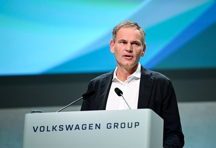 Archivo - FILED - 10 May 2023, Berlin: Oliver Blume, CEO of Porsche AG and Volkswagen AG, speaks at the General Meeting of Volkswagen AG - Annual General Meeting 2023. Photo: Britta Pedersen/dpa