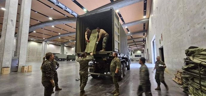 Feria Valencia acoge a más de 2.500 efectivos militares que trabajan en la recuperación de los municipios devastados por la DANA