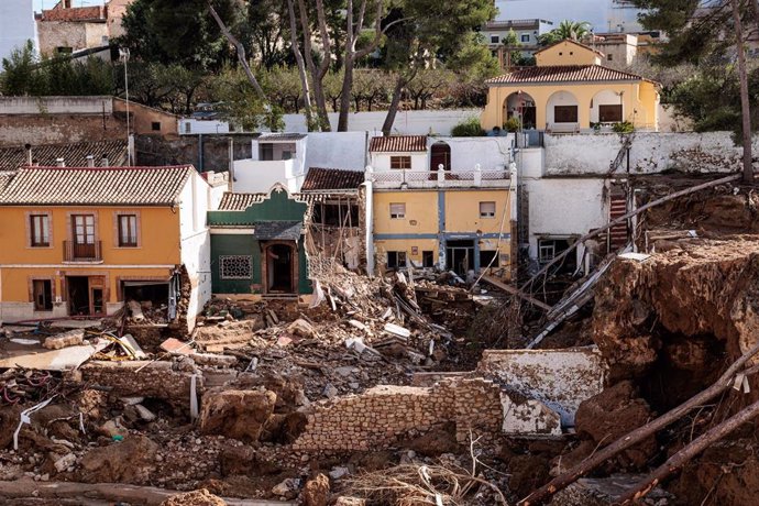 Una zona afectada por la DANA, a 2 de noviembre de 2024, en Chiva, Valencia, Comunidad Valenciana (España).