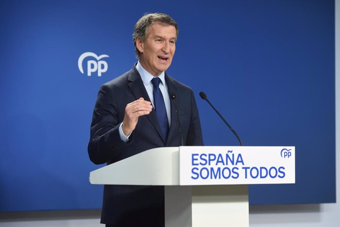 El president del Partit Popular, Alberto Núñez Feijóo