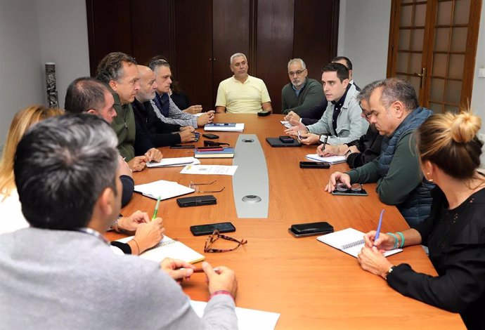 Jaime Espinar en la reunión de coordinación por los efectos de la Dana.