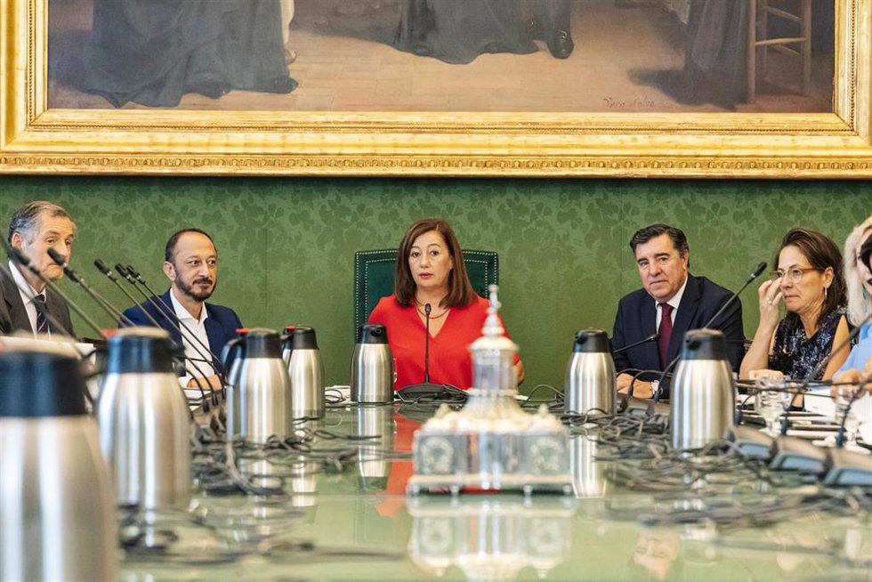Archivo - Reunión de la Junta de Portavoces del Congreso, presidida por Francina Armengol.