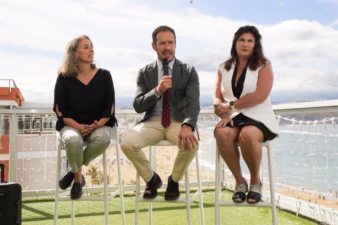 El consejero canario de Transición Ecológica, Mariano Hernández Zapata, durante la presentación de la programación de la Conferencia de las Naciones Unidas sobre el Cambio Climático