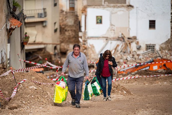 Dana Letur. Vecinos de la zona afectada pueden bajar a recoger enseres a sus viviendas