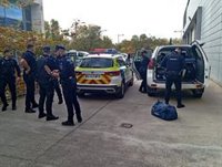 Policía Local y Protección Civil de Getafe, Parla, Alcorcón, Pinto, Aranjuez y Ciempozuelos parten a Valencia