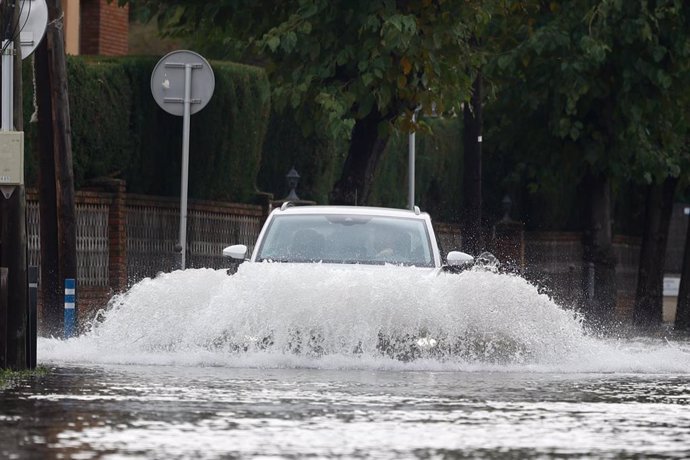 Zona inundada por las lluvias en la provincia de Barcelona