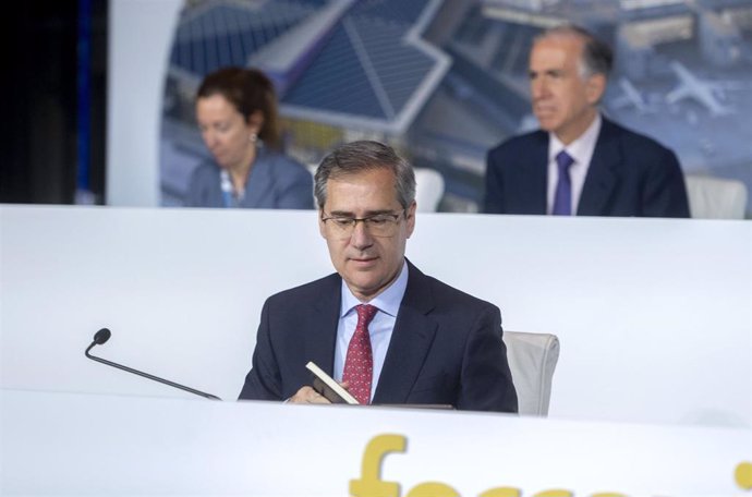 Archivo - El consejero delegado de Ferrovial, Ignacio Madridejos, durante la Junta General Ordinaria de Accionistas de Ferrovial, en el auditorio ONCE, a 13 de abril de 2023, en Madrid (España). Durante la Junta, los accionistas han votado el traslado de 