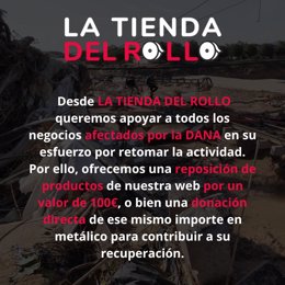 La Tienda del Rollo quiere ofrecer su ayuda