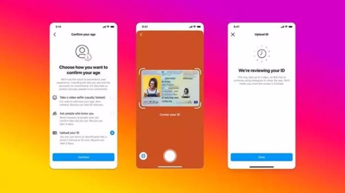 Proceso de verificación de edad en Instagram