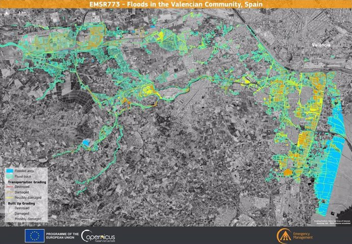 Unión Europea, imagen del Sentinel-2 de Copernicus.